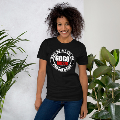 Go-Go Music - I Am Not Afraid - Short-Sleeve T-Shirt (Black) - Image 4