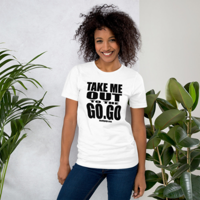 Take Me Out To The Go-Go - Short-Sleeve T-Shirt (White) - Image 4