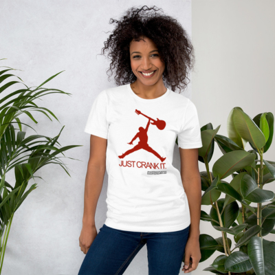 Just Crank It - Short-Sleeve T-Shirt (White) - Image 4