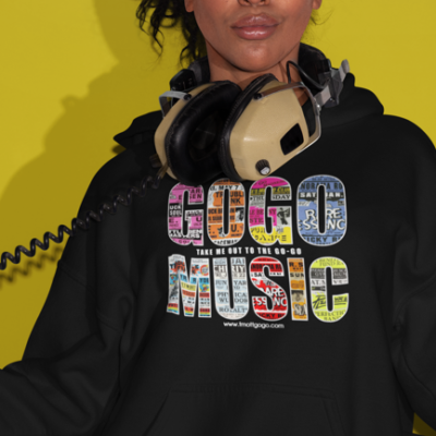 Go-Go Music Classic Posters Print - Hoodie (Black) - Image 3
