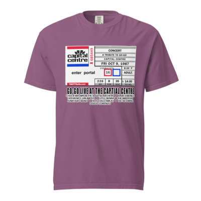 Go-Go Live at the Capital Centre Ticket Stub | Heavyweight T-shirt - Image 7