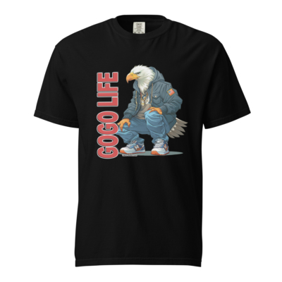 GoGo Life: Eagle Balance | Heavyweight T-shirt - Image 2