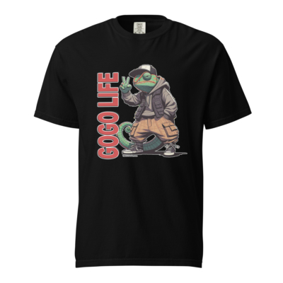 GoGo Life: Cool Chameleon | Heavyweight T-shirt - Image 2