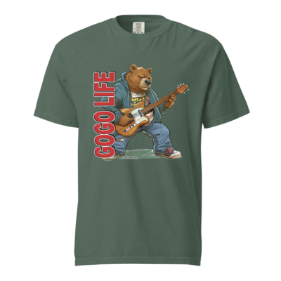 GoGo Life: Grizzly Bear Pickin | Heavyweight T-shirt - Image 7