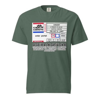 Go-Go Live at the Capital Centre Ticket Stub | Heavyweight T-shirt - Image 6
