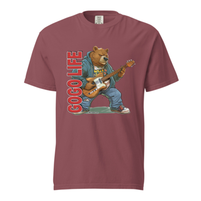 GoGo Life: Grizzly Bear Pickin | Heavyweight T-shirt - Image 6