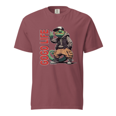 GoGo Life: Cool Chameleon | Heavyweight T-shirt - Image 6