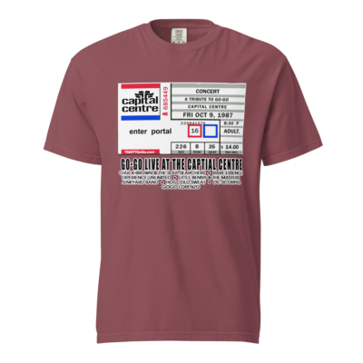 Go-Go Live at the Capital Centre Ticket Stub | Heavyweight T-shirt - Image 5