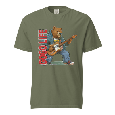 GoGo Life: Grizzly Bear Pickin | Heavyweight T-shirt - Image 11