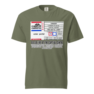 Go-Go Live at the Capital Centre Ticket Stub | Heavyweight T-shirt - Image 10