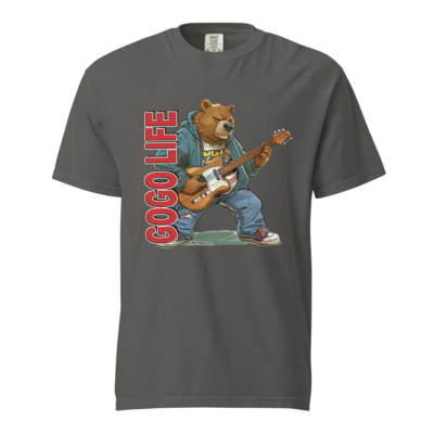 GoGo Life: Grizzly Bear Pickin | Heavyweight T-shirt - Image 5