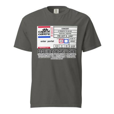 Go-Go Live at the Capital Centre Ticket Stub | Heavyweight T-shirt - Image 4