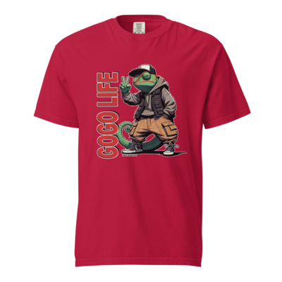 GoGo Life: Cool Chameleon | Heavyweight T-shirt - Image 3