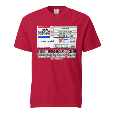 Go-Go Live at the Capital Centre Ticket Stub | Heavyweight T-shirt - Image 2