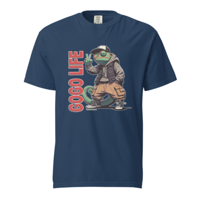 GoGo Life: Cool Chameleon | Heavyweight T-shirt - Image 4