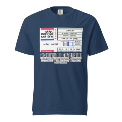 Go-Go Live at the Capital Centre Ticket Stub | Heavyweight T-shirt - Image 3