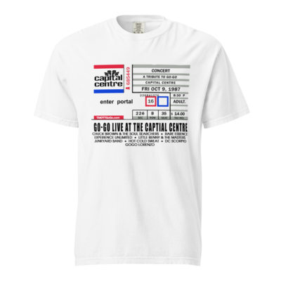 Go-Go Live at the Capital Centre Ticket Stub | Heavyweight T-shirt - Image 14