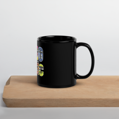 GoGo Music Posters Black Glossy Mug - Image 10