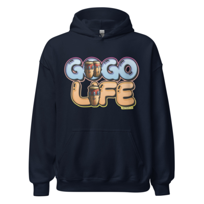 GoGo Life: Flavored Tunes (Blue & Gold) Hoodie - Image 3